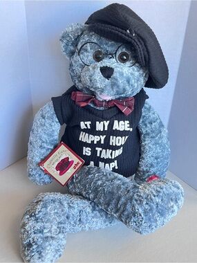 Chantilly Lane Musical Velvet Plush Bear Sings Beatles When I'm 64 NO MOVEMENT